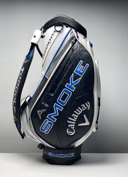 Callaway Paradym Ai Smoke Staff Bag White 6-Way Divide Single Strap Golf Bag