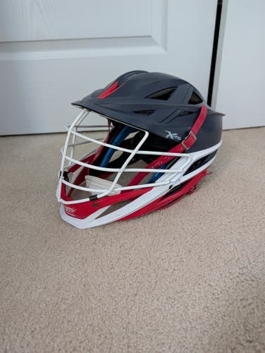 Dark Blue/Red Cascade XRS Helmet (Used)