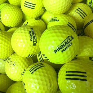 50 Yellow Range Balls With Black Stripe....  AAA-AAAA Practice Golf Balls