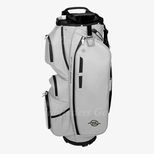 NEW Tour Edge Xtreme Lux Light Grey 5-Way Golf Cart Bag w/ Raincover