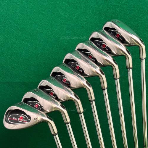 Callaway Big Bertha 2004 4-W Iron Set Big Bertha Constant Weight Steel Uniflex