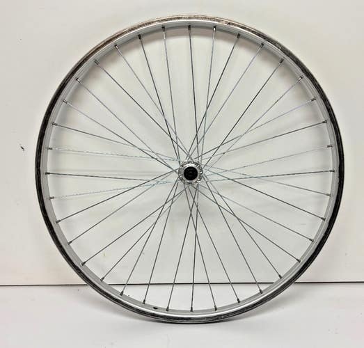 Vintage Araya 36-Spoke Silver Aluminum 26" Mountain Bike Front Wheel Joytech Hub