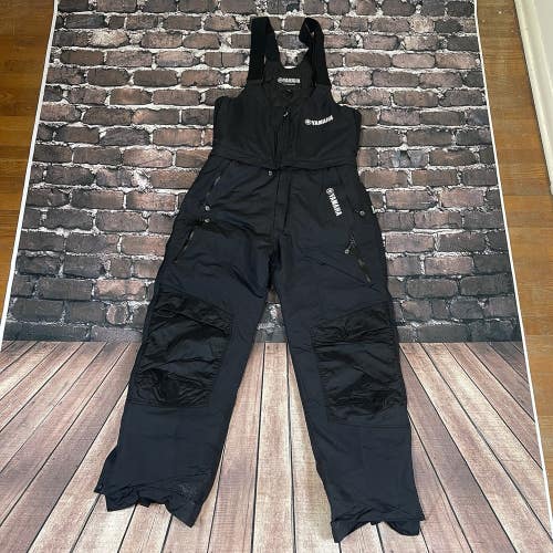 Yamaha Snow Pants Mens XL Snowmobile Bibs Cold Weather Insulated Overalls