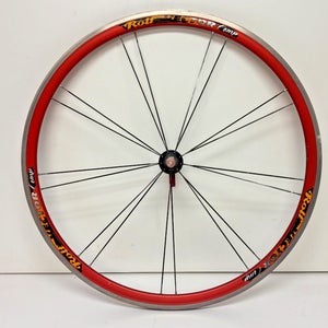 Rolf Vector Comp 18-Bladed Spoke Red Anodized Aluminum 700C Front Wheel CLEAN