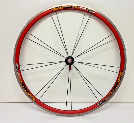 Rolf Vector Comp 18-Bladed Spoke Red Anodized Aluminum 700C Front Wheel CLEAN
