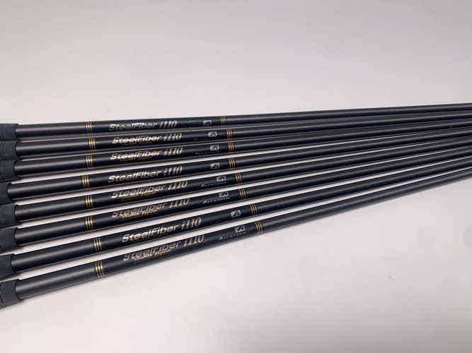 AeroTech SteelFiber i110 Stiff Iron Set 8 Shafts 34.25''-37.50''- Pull 0.37