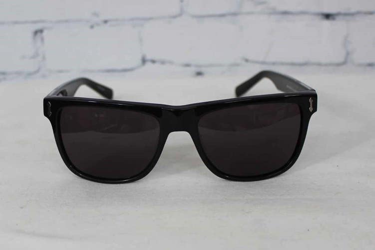 Dragon Brake Sunglasses Shiny Black Smoke Lens New