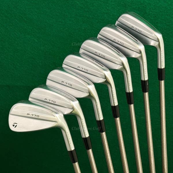 クラブ P770 2024 steelfiber fc cw 90 f4(s flex) TayorMade P-770 Forged 2024 4-PW Iron Set AeroTech SteelFiber fc