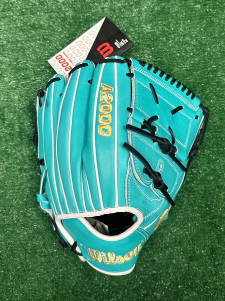 Wilson A2000 12" SA17 Right Handed Pitchers Baseball Glove - Teal Black