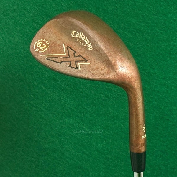 Callaway Golf X Forged Raw 62-9 62 Lob Wedge Factory Stepped Steel Wedge Flex