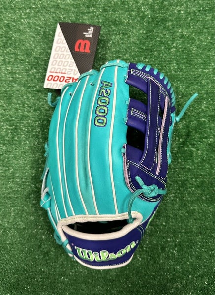 Wilson A2000 12" DW5 Infield Baseball Glove - Teal Purple White