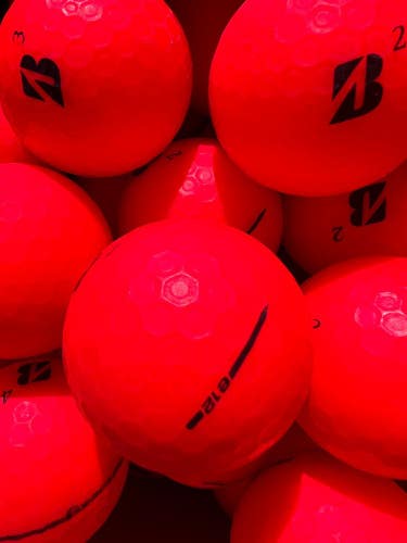 12 Red Premium AAA Bridgestone E12 Contact Used Golf Balls