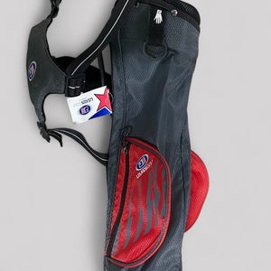 NWT USKG U.S. Kids UL39 3-Way Carry Golf Bag 20" Tall Gray & Red