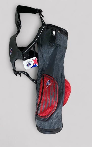 NWT USKG U.S. Kids UL39 3-Way Carry Golf Bag 20" Tall Gray & Red