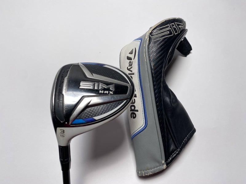 TaylorMade SIM MAX 3 Fairway Wood 15* Fujikura Motore X F1 7-S Stiff LH HC