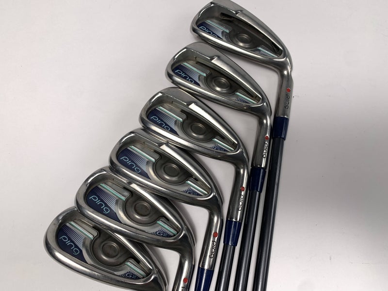 Ping G LE Iron Set 6-PW+GW Red Dot 1* Flat TFC 80 Senior RH Undersize Grips
