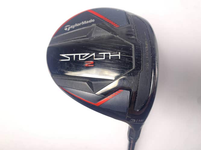 TaylorMade Stealth 2 3 Fairway Wood 15* Fujikura Ventus Red TR 5R Regular RH