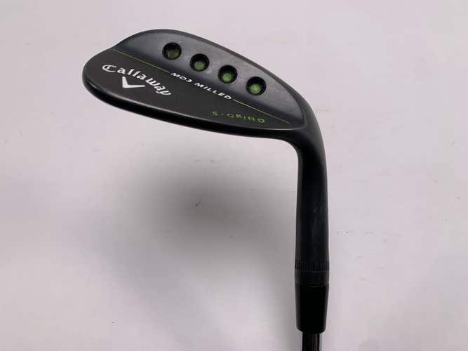 Callaway MD3 Milled Black S-Grind Sand Wedge SW 56* DG Wedge Steel Mens RH