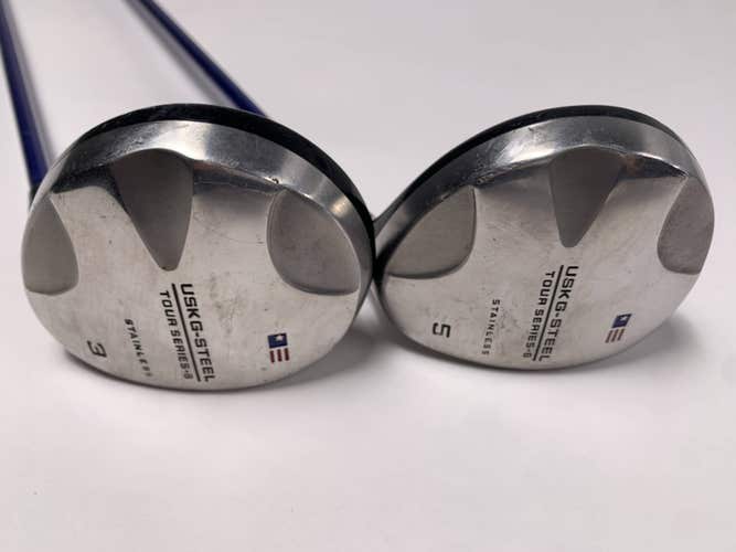 US Kids Tour Series-6 3 & 5 Fairway Wood Set 15* 18* 63-43 Graphite Junior RH