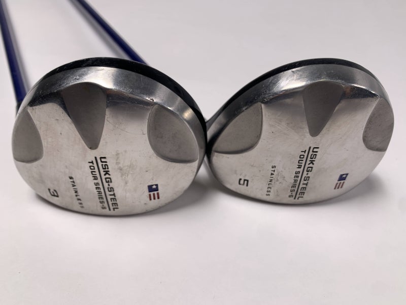 US Kids Tour Series-6 3 & 5 Fairway Wood Set 15* 18* 63-43 Graphite Junior RH