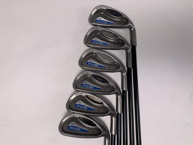 Ping G2 Iron Set 5-PW Red Dot 1* Flat Fujikura Vista Pro 70 Regular Mens RH +2"