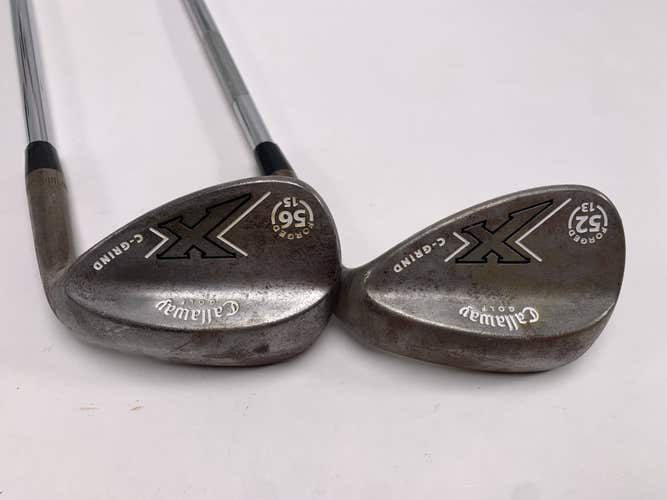 Callaway X Forged Vintage Wedge Set 52* 13 | 56* 15 Wedge Steel Mens RH
