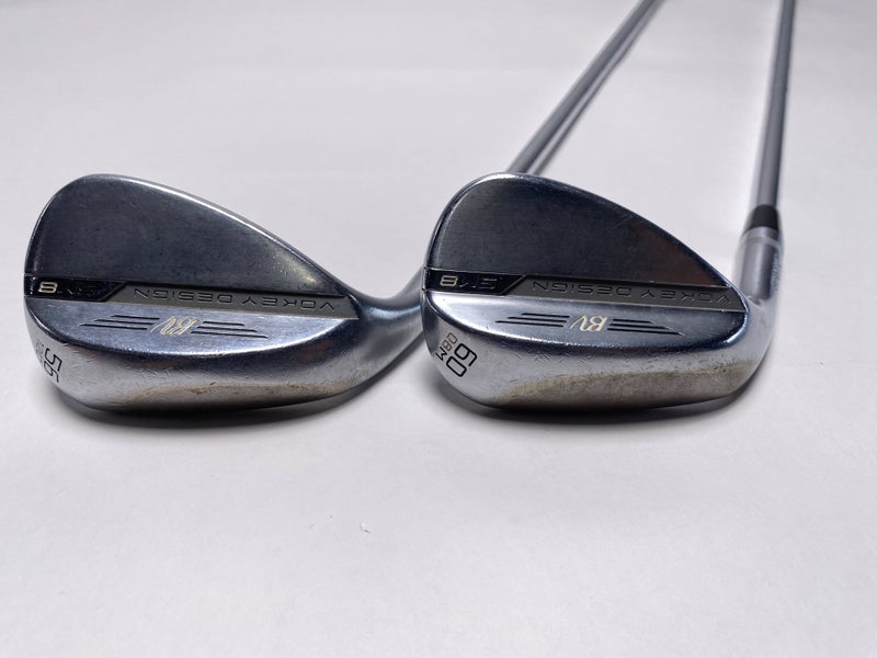 Titleist Vokey SM8 Tour Chrome Wedge Set 56* 12 60* 8 Wedge Steel Mens LH