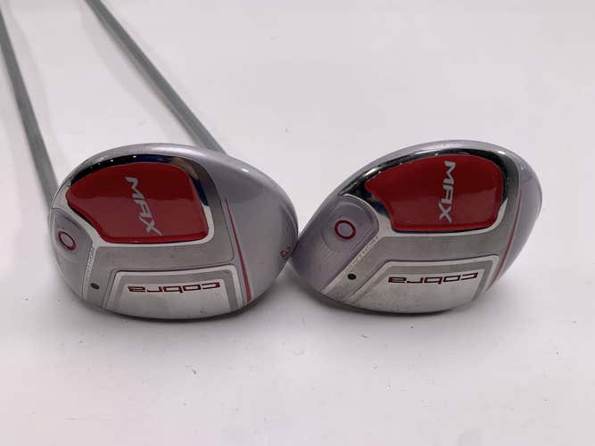 Cobra MAX 3 & 5 Fairway Wood Set 19* 23* Ozik Matrix White Tie X4 50g Ladies RH