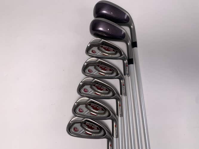 Ping Faith Iron Set 5-PW+GW Red Dot 1* Flat ULT200 Ladies Graphite Womens RH