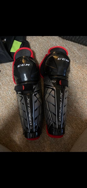 Junior CCM JetSpeed FT350 12" Shin Pads (New)