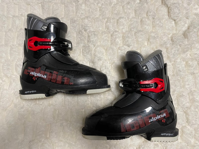 Mondo 21 & 21.5 Kid's Alpina AJ1 Ski Boots (Used)