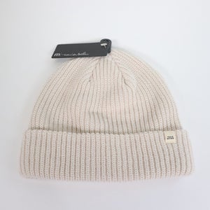 Travis Mathew Men's Coastal Beanie Moonbeam Cream NWT $35 MSRP