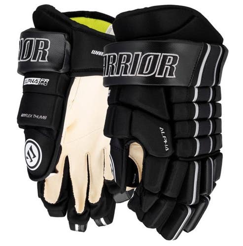 $140 New Warrior FR Pro Gloves Black Junior Ice Roller Hockey Gloves 11