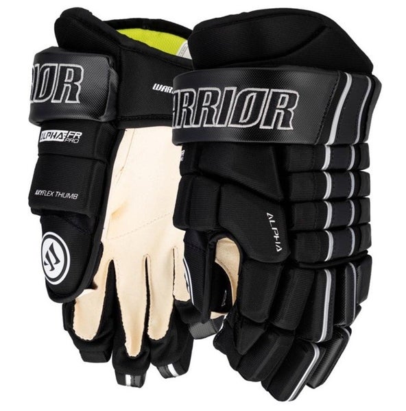 $140 New Warrior FR Pro Gloves Black Junior Ice Roller Hockey Gloves 11