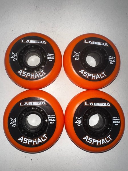 Labeda Asphalt Roller Hockey Wheels 4 pack of 80mm