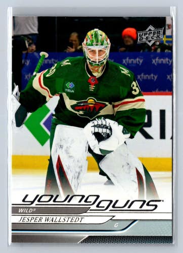 Jesper Wallstedt Minnesota Wild 2024-25 Upper Deck Series 1 Young Guns #202 RC