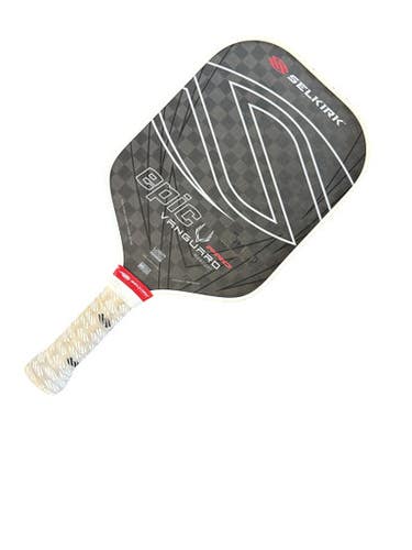 Used Selkirk EPIC PRO VANGUARD Pickleball Racquet Black And White 10299-S000302281