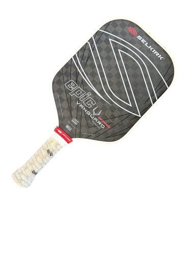 Used Selkirk EPIC PRO VANGUARD Pickleball Racquet Black And White 10299-S000302281