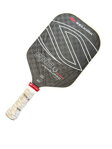 Used Selkirk EPIC PRO VANGUARD Pickleball Racquet Black And White 10299-S000302282