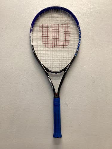 Used Wilson TITANIUM Adult Tennis Racquet Royal Blue 4 5/8" 11443-S000197870