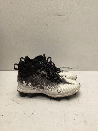 Used Under Armour BB/SB Cleats Black And White Junior 01.5 11443-S000197551