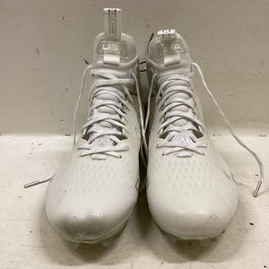 Used Under Armour LAX Cleats Mens White Senior 13 11725-S000494047