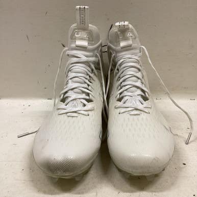 Used Under Armour LAX Cleats Mens White Senior 13 11725-S000494047