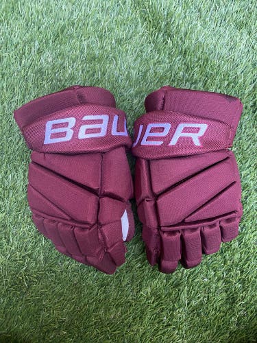 Bauer Vapor Elite Team Gloves 14" (Used) Maroon