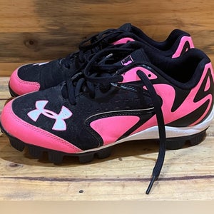 Pink Kids 3.5Y (Big Kids / Youth) Youth Under Armour Cleats (Used)