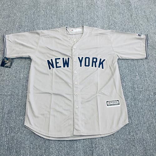 Men's Giancarlo Stanton #27 Yankees Majestic Athletic Away Grey Cool Size XL