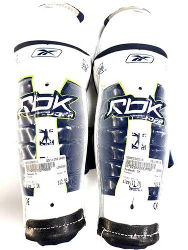 Used Reebok 5K Junior Shin Guards White 11" 11860-S000300515