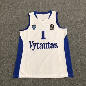Lamelo Ball 1 Lithuania Vytautas White Basketball Jersey Size Medium