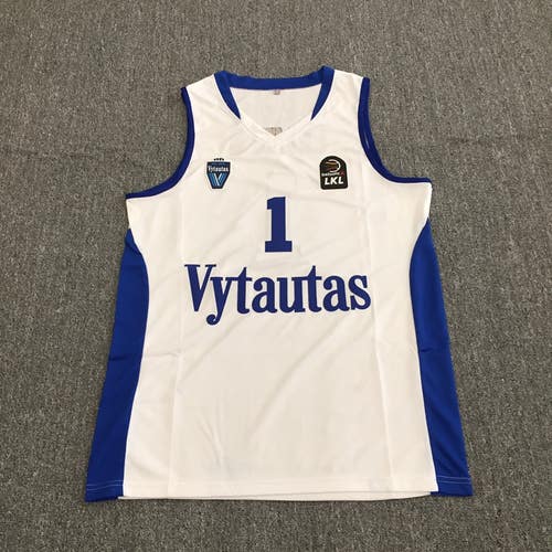 Lamelo Ball 1 Lithuania Vytautas White Basketball Jersey Size Medium