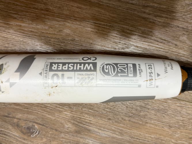 DeMarini Whisper Composite Bat 22 oz 32" (Used)